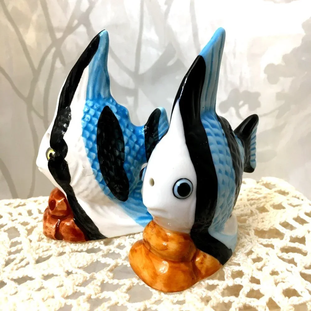 Pottery Barn Angel Fish Salt & Pepper Shaker